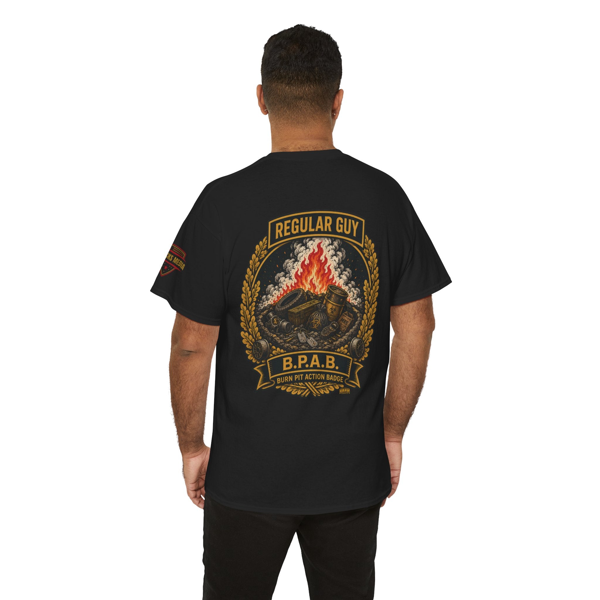 Regular Guy Supply - Burn Pit Action Badge Tee