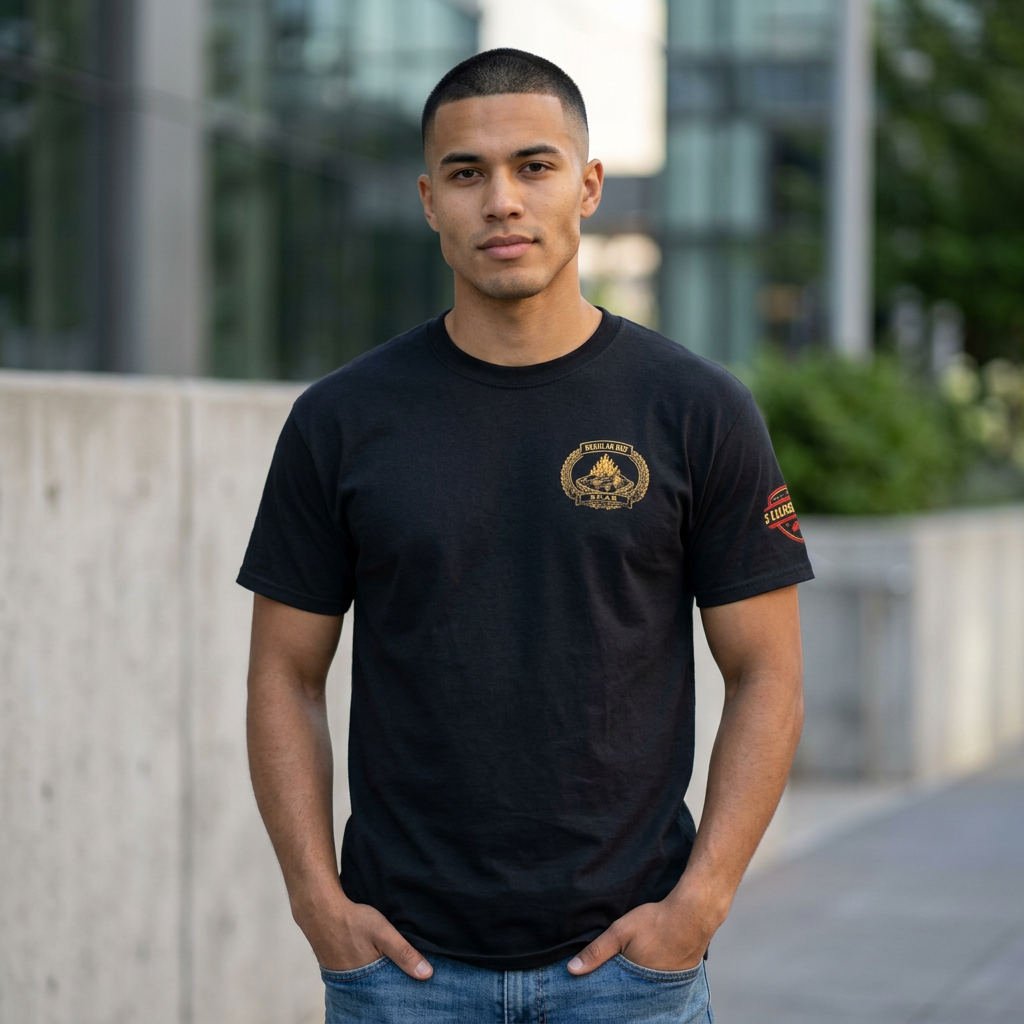 Regular Guy Supply - Burn Pit Action Badge Tee