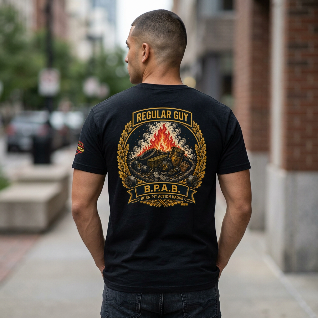 Regular Guy Supply - Burn Pit Action Badge Tee