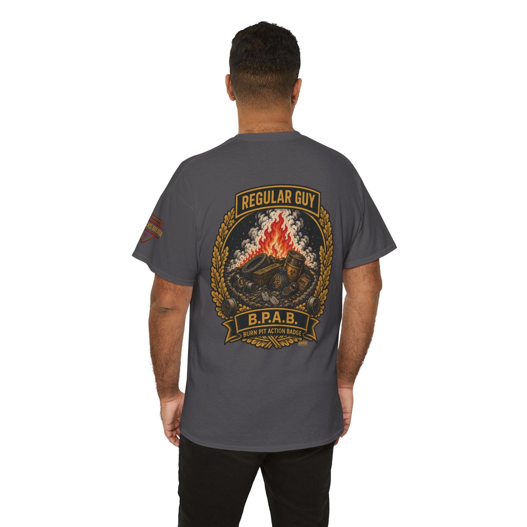 Regular Guy Supply - Burn Pit Action Badge Tee